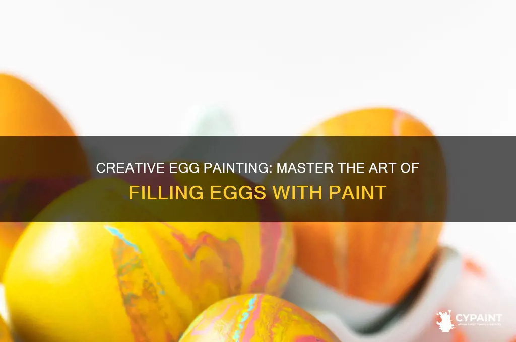 how to fill an egg with paint