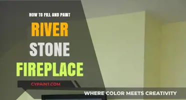 Transform Your River Stone Fireplace: Filling and Painting Techniques Revealed