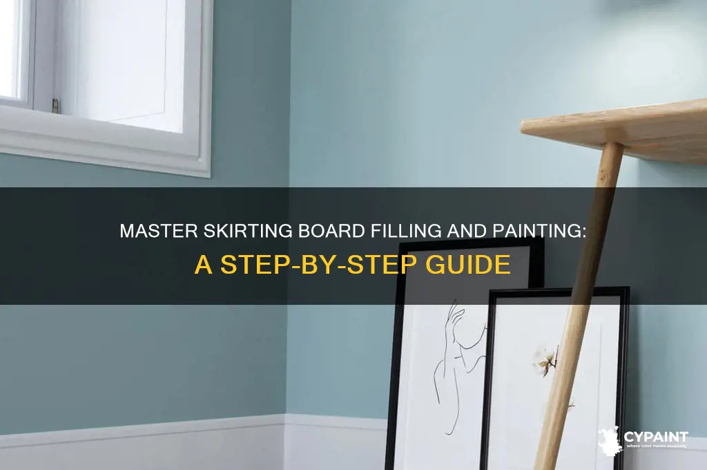 how to fill and paint skirting boards