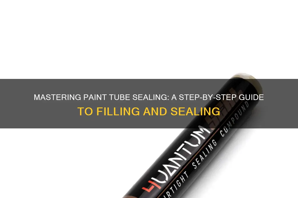 how to fill and seal a paint tube