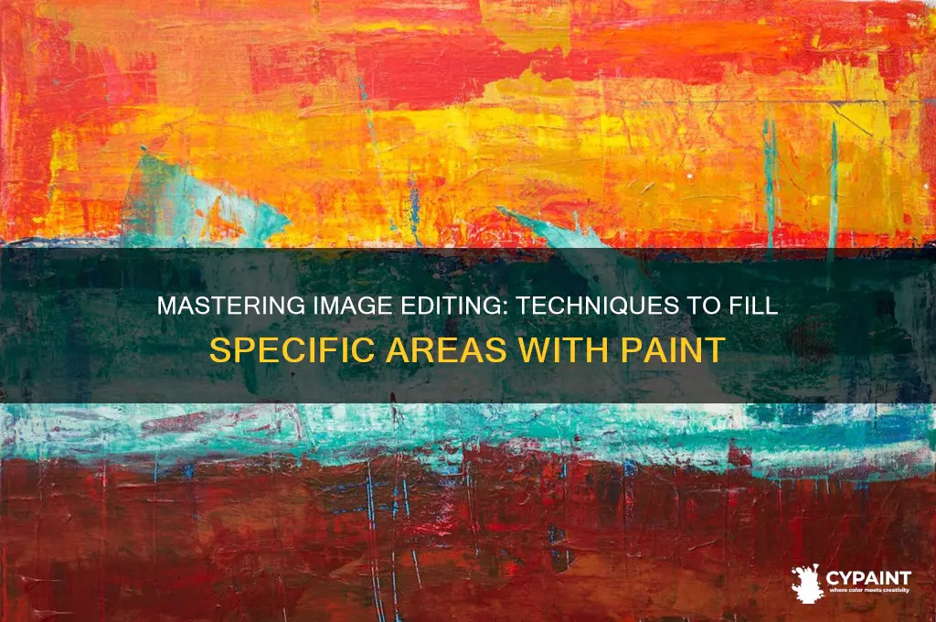 how to fill certain areas of an image with paint