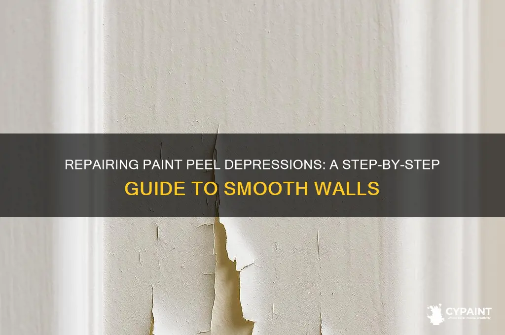 how to fill depressions made by peeling paint