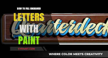 Mastering the Art of Filling Engraved Letters with Paint: A Step-by-Step Guide