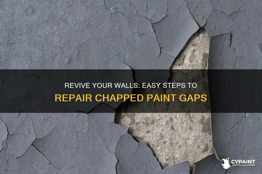 how to fill gaps in chapped paint
