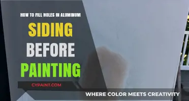 Patching Aluminum Siding Holes: Prep for Painting