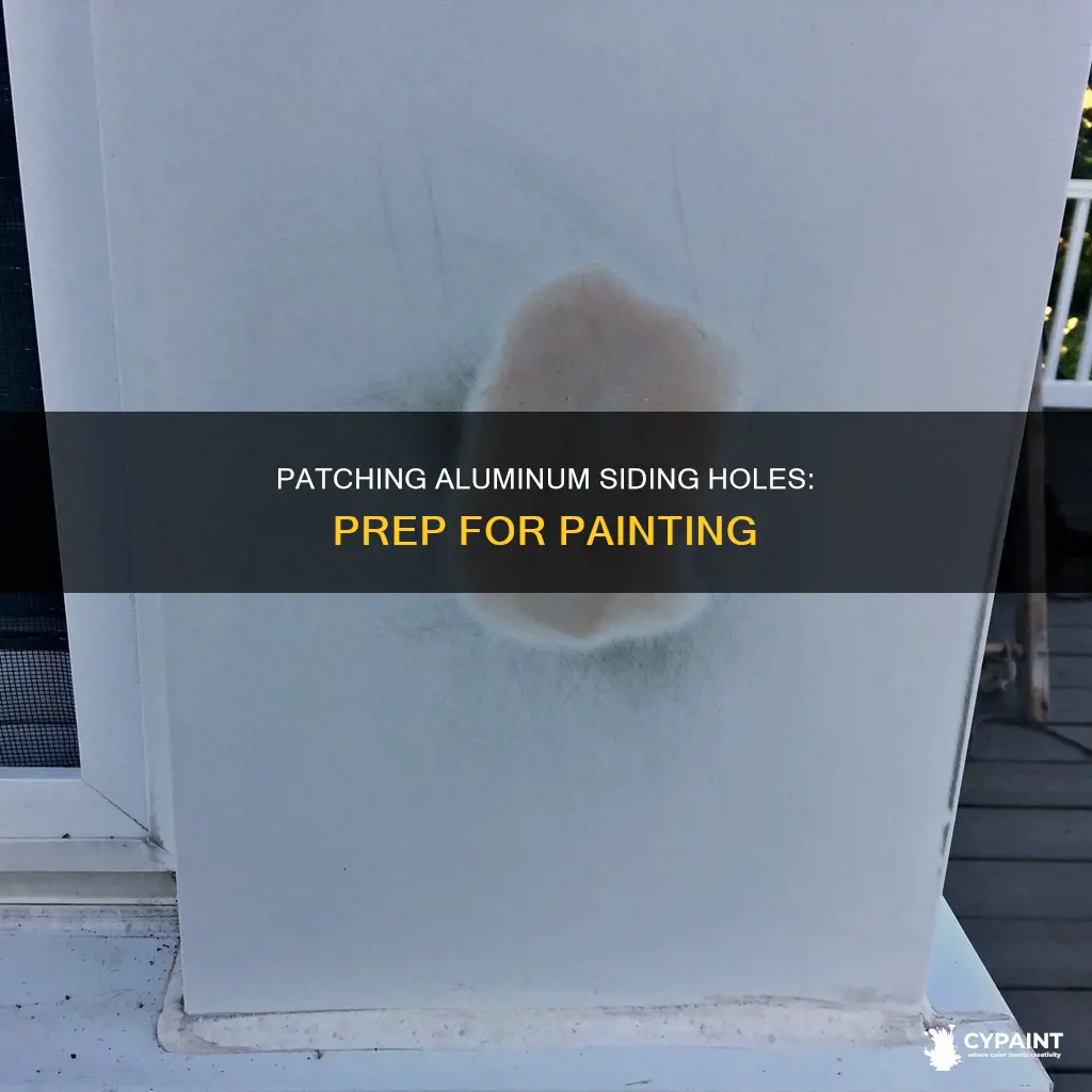 how to fill holes in aluminum siding before painting