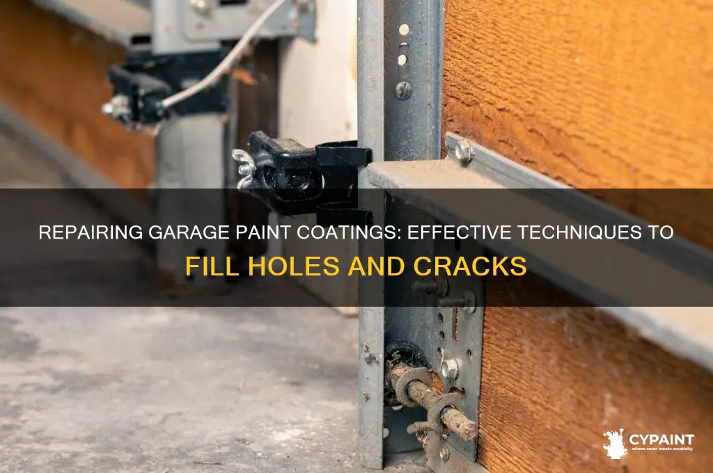 how to fill holes in garage paint coatings