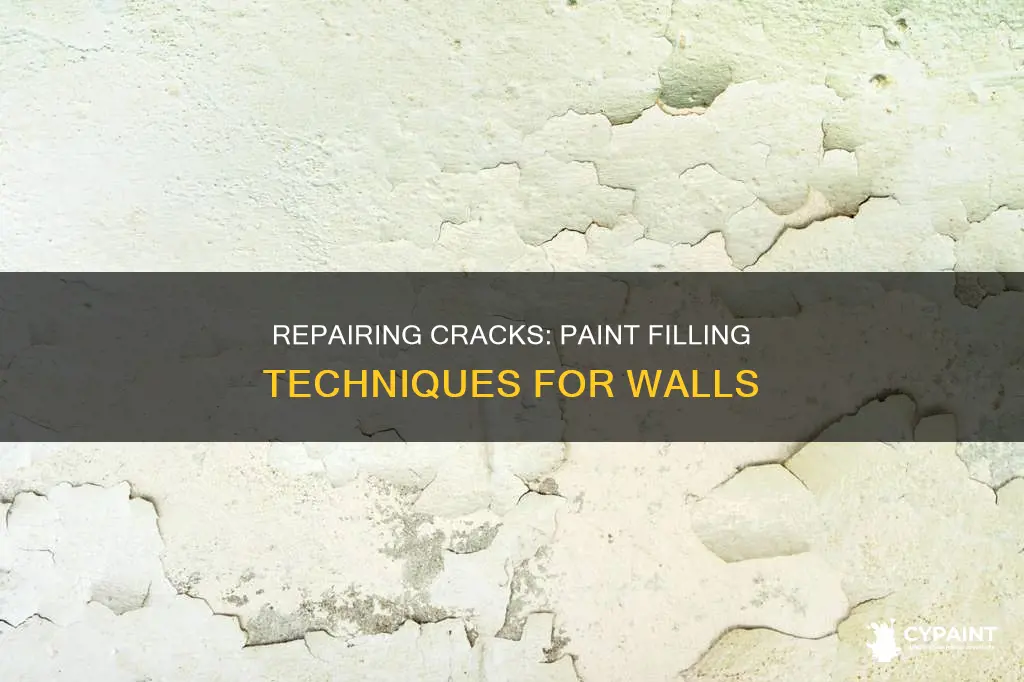 how to fill in a crack in with paint