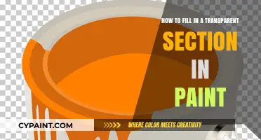 Filling Transparent Sections: Paint Tips and Tricks
