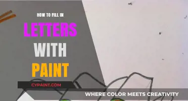 Mastering the Art of Filling Letters with Paint: A Step-by-Step Guide