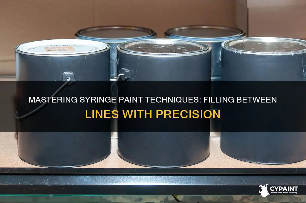 how to fill in paint between the lines with syringe