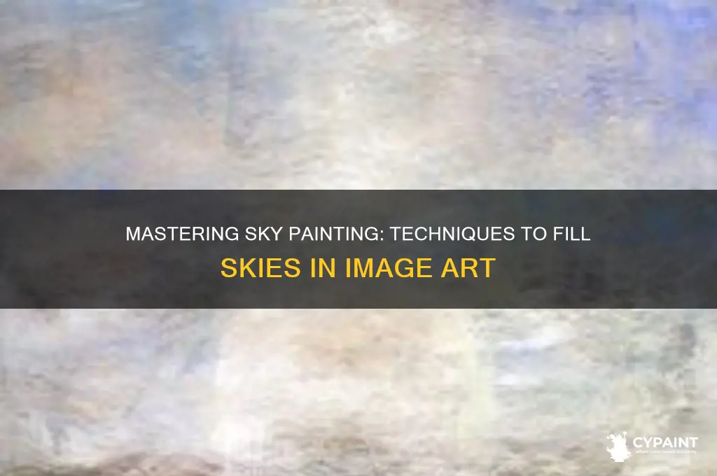 how to fill in the sky in an image paint