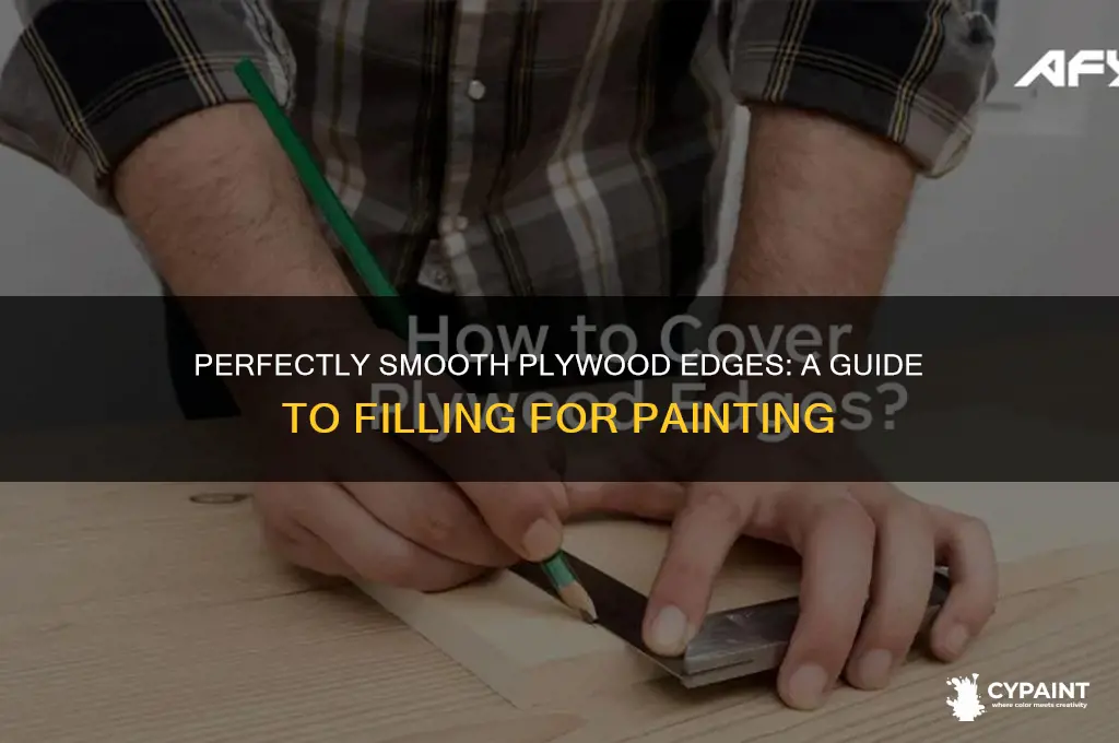 how to fill plywood edges for painting