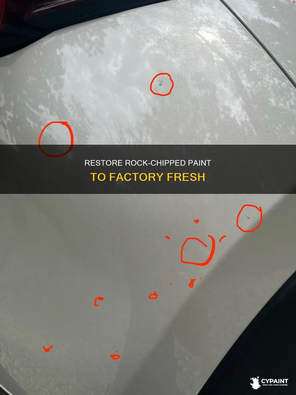how to fill rock chips and restore factory paint