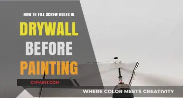 Repairing Drywall Screw Holes Before Painting: A Guide