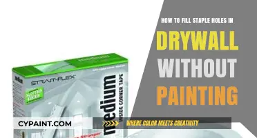 Quickly Patching Staple Holes in Drywall: No Paint Needed!
