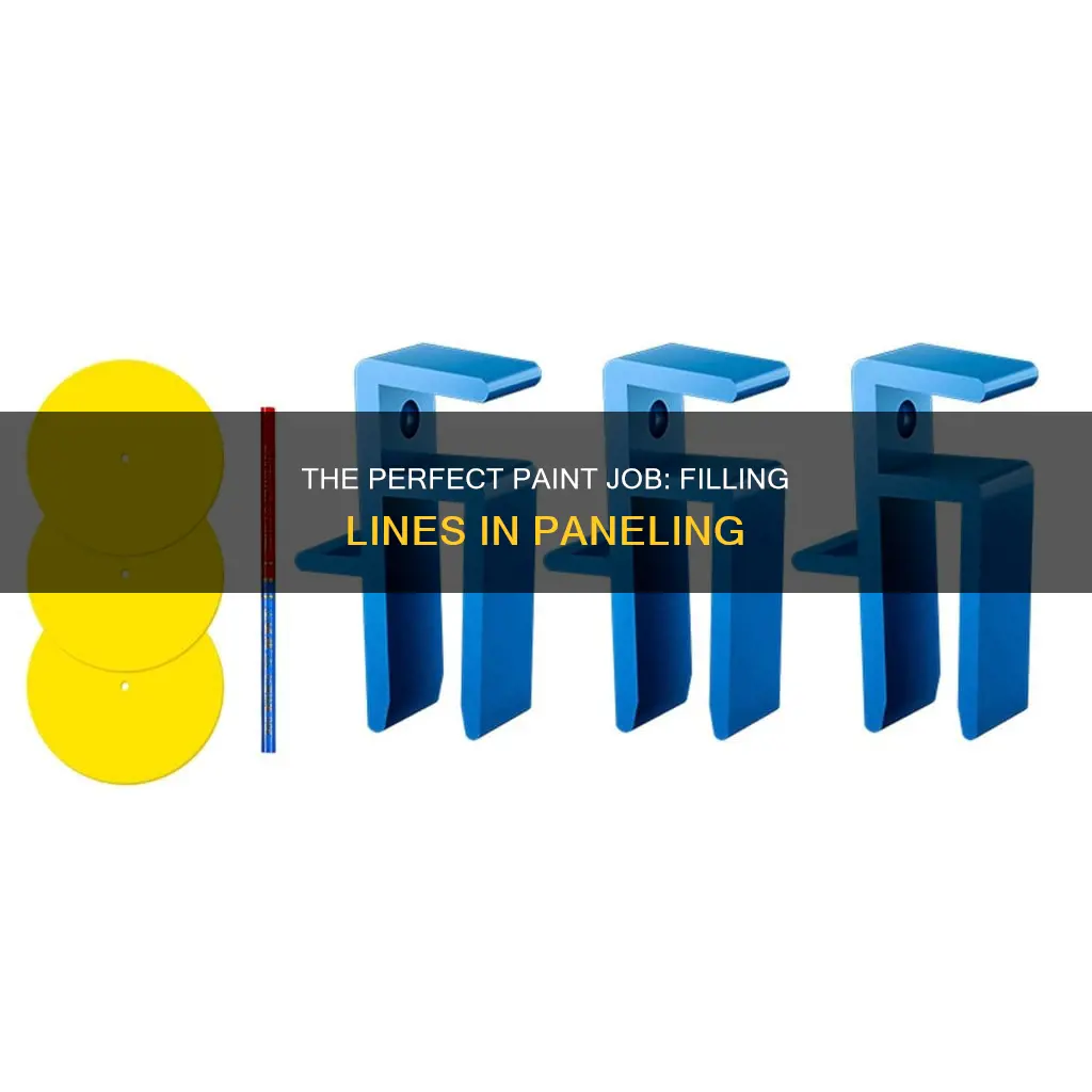 how to fill the line in paneling for painting