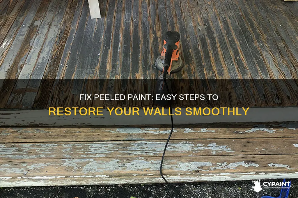 how to fill where paint has peeled