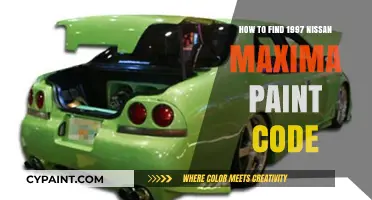 Locate Your 1997 Nissan Maxima Paint Code: A Quick Guide