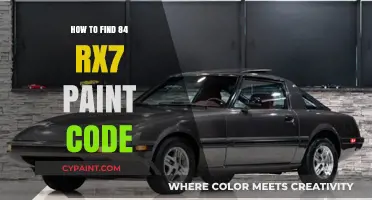 Locate Your 1984 Mazda RX-7 Paint Code: A Step-by-Step Guide