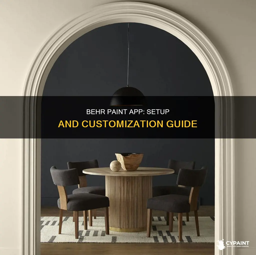 how to find a behr paint app set up