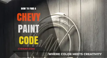 Locate Your Chevy Paint Code: A Quick and Easy Guide