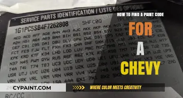 Finding Your Chevy's Paint Code: A Step-by-Step Guide