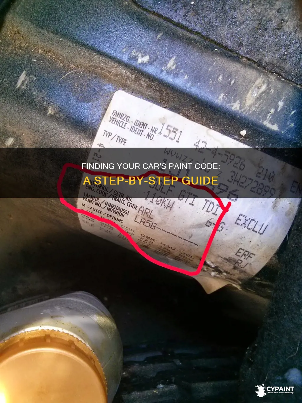 how to find a paint code on a vehicle