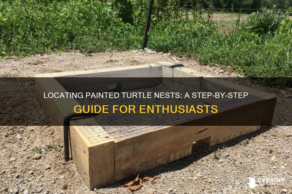 how to find a painted turtle nest