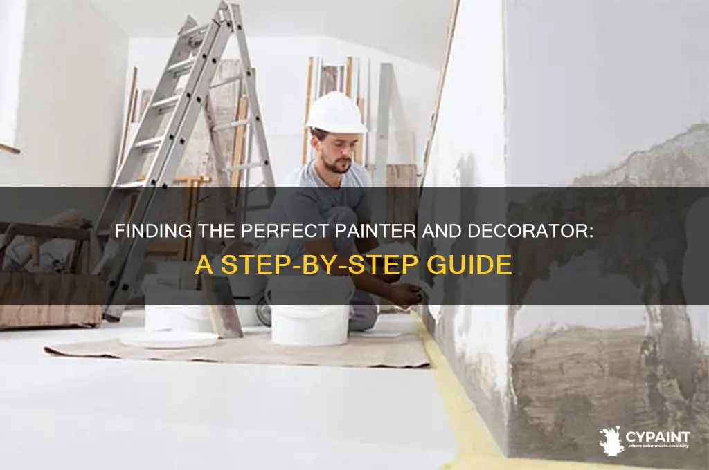 how to find a painter and decorator
