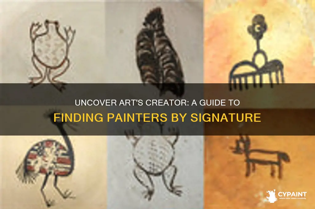 how to find a painter by signature