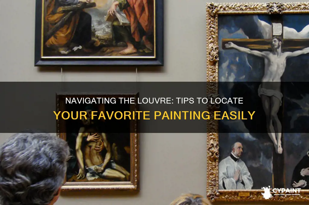 how to find a painting in the louvre