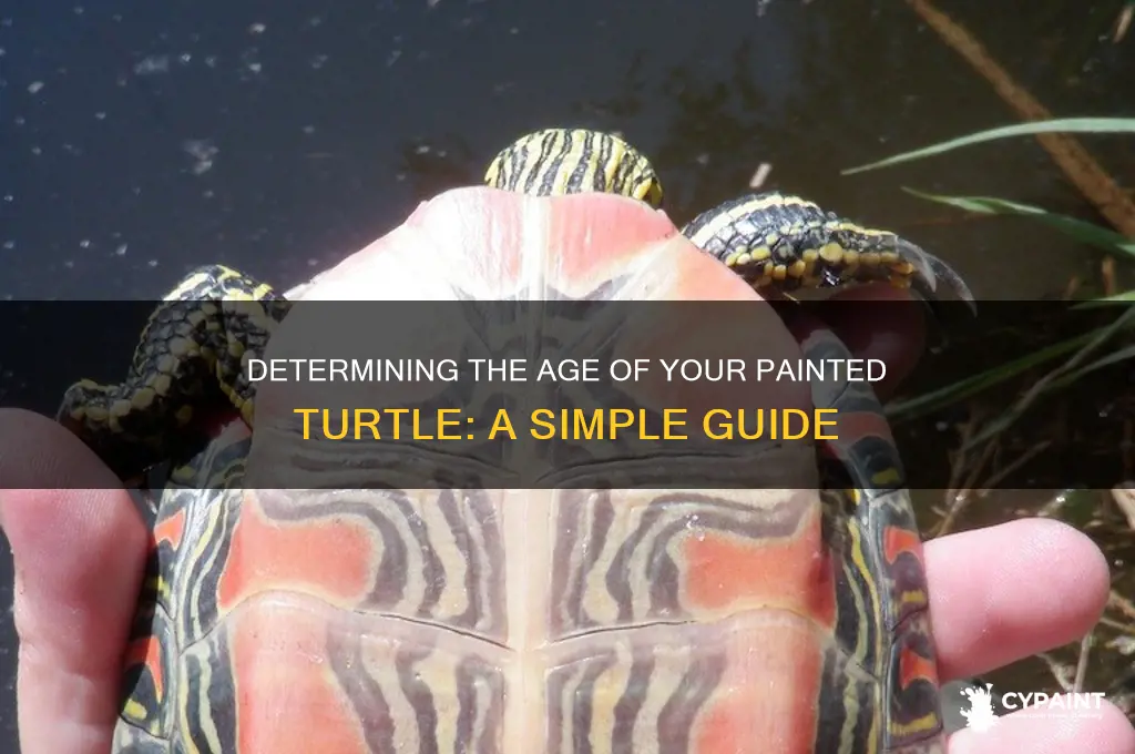 how to find age of painted turtle