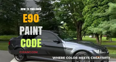 Locate Your BMW E90 Paint Code: A Quick Guide