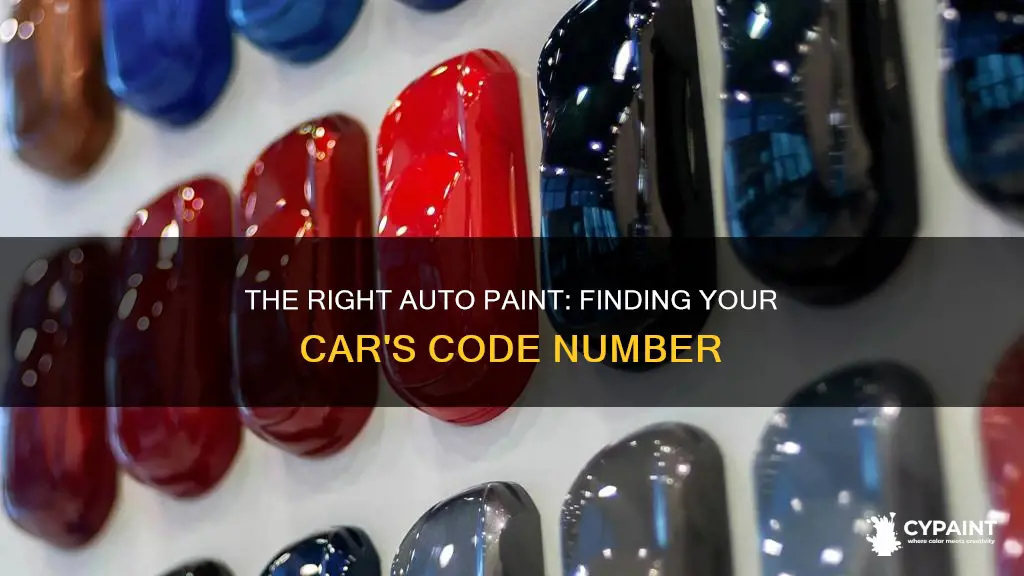 how to find code number for you auto paint