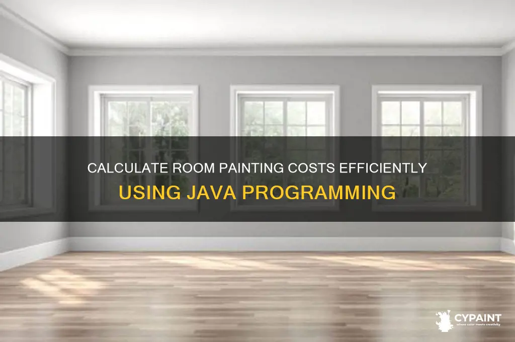 how to find cost of painting a room in java