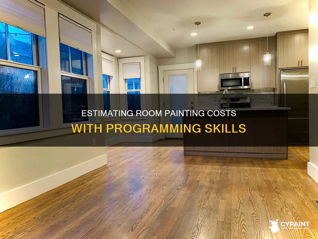 how to find cost of painting a room programming