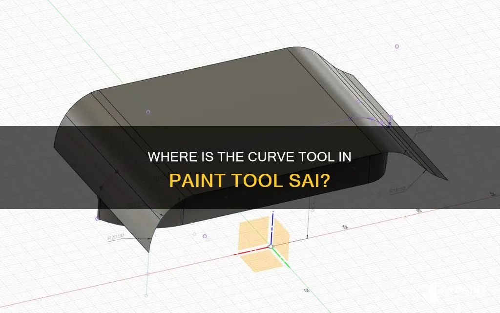 how to find curve tool in paint tool sai