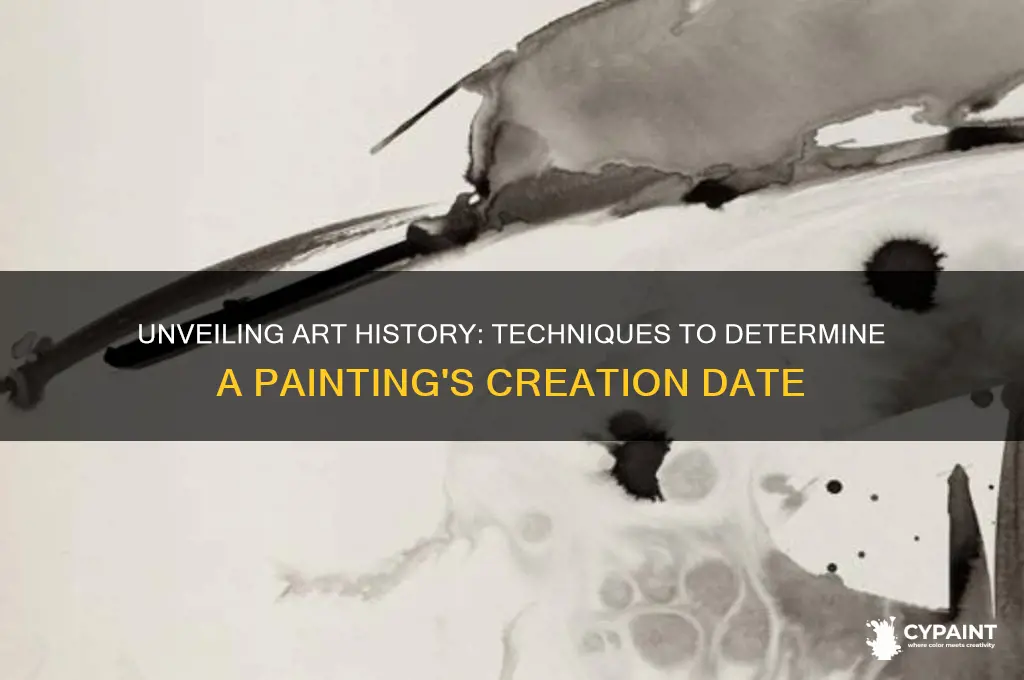 how to find date of a painting
