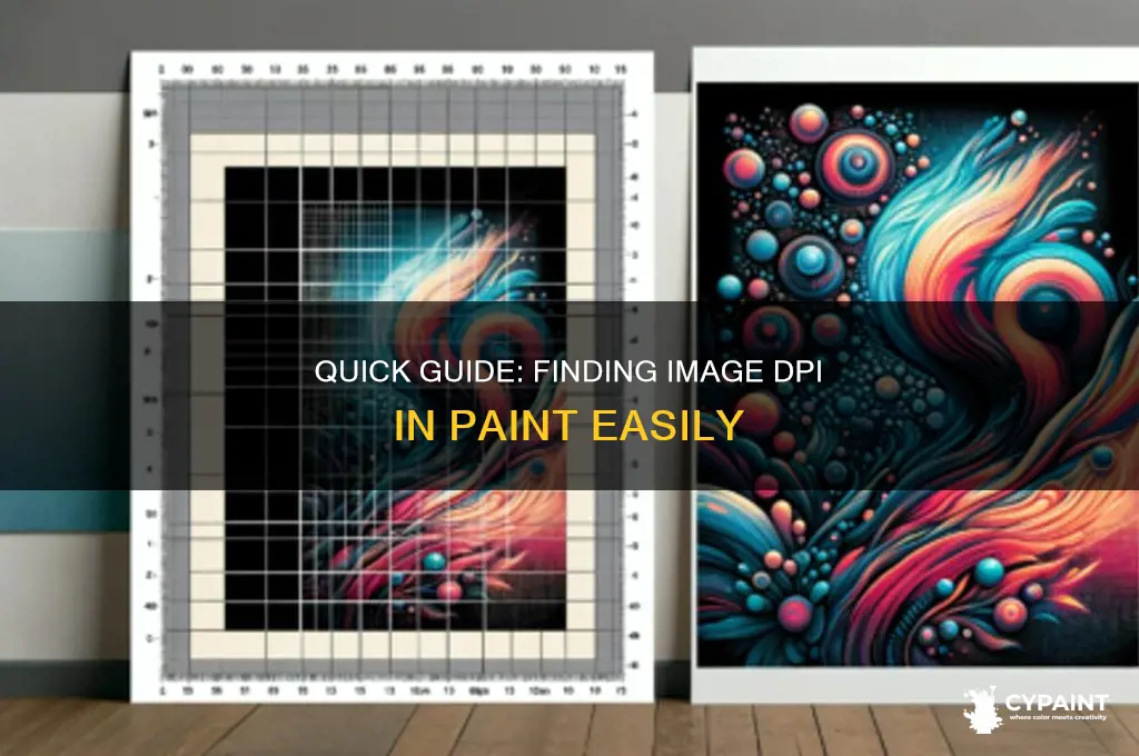 how to find dpi of image in paint