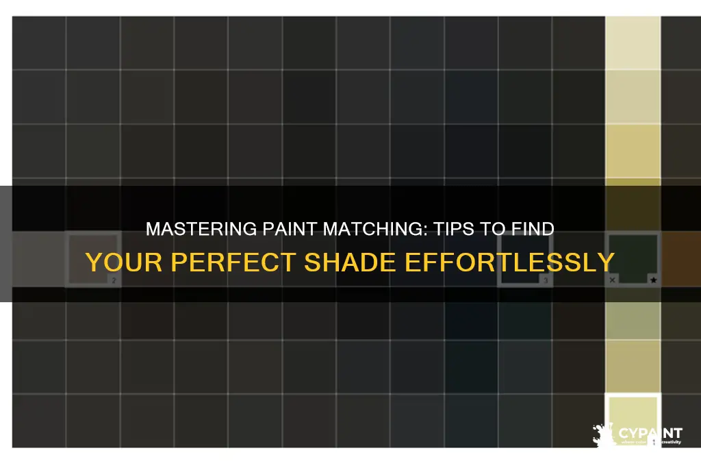 how to find exact shade of paint