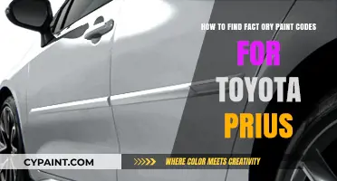 Locate Toyota Prius Factory Paint Codes: A Step-by-Step Guide