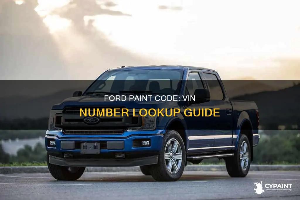 how to find ford paint code by vin numbetr