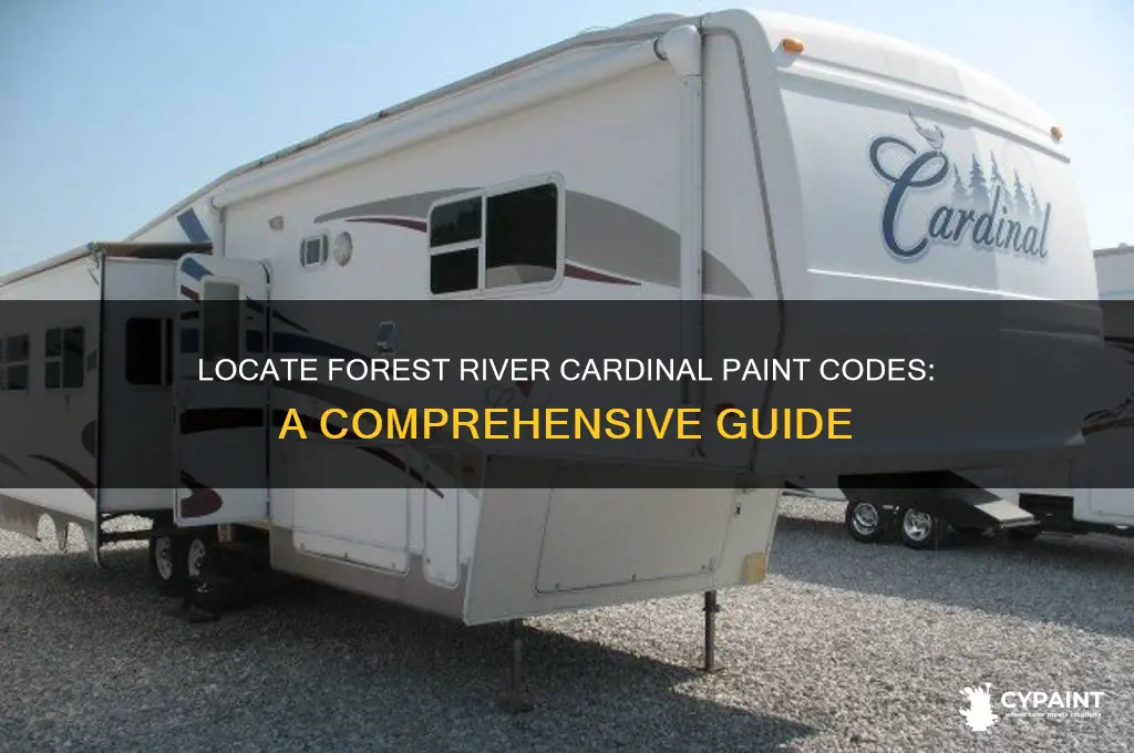 how to find forest river cardinal paint codes