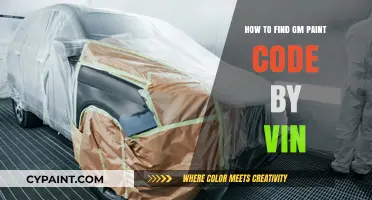 Locate Your GM Paint Code Using Your Vehicle Identification Number