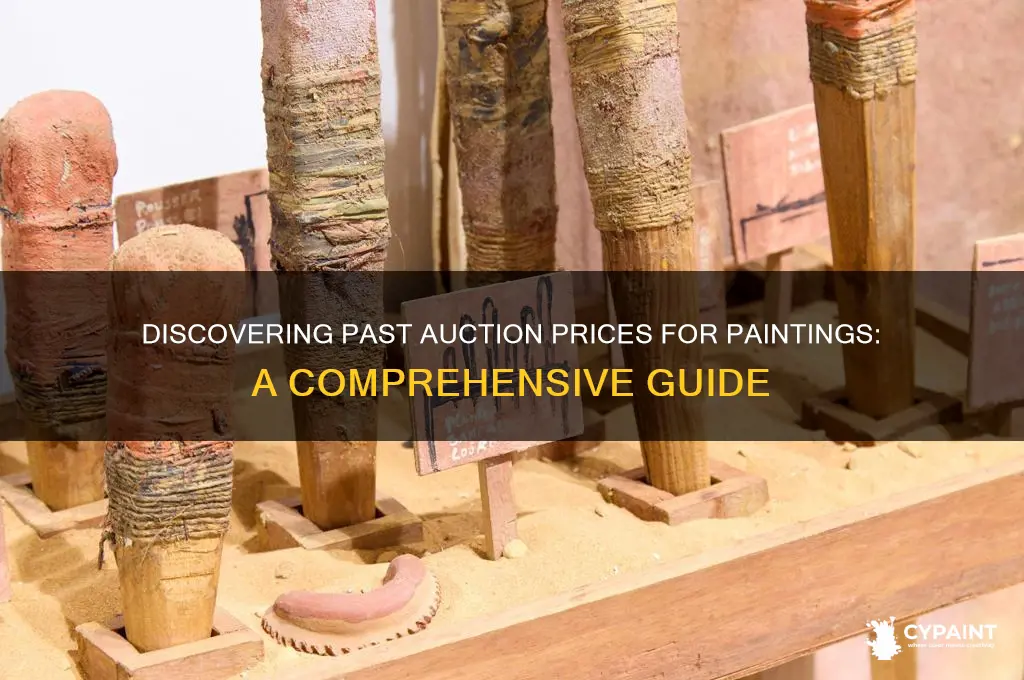 how to find historical auction price of painting