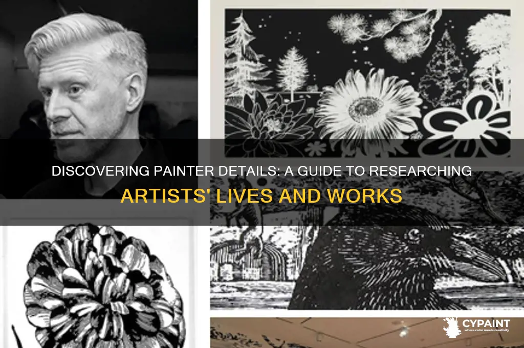 how to find info about a painter