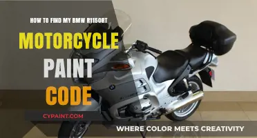BMW R1150RT Paint Code: Finding Your Motorcycle's Identity
