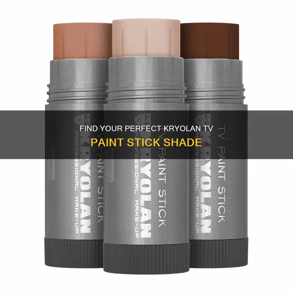 how to find my kryolan tv paint stick shade