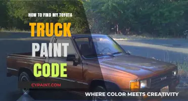 Locate Your Toyota Truck's Paint Code: A Quick Guide